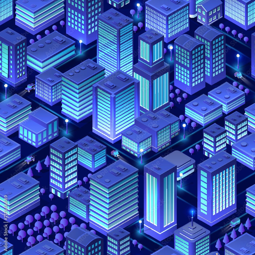 Isometric background city urban Isometric background city urban