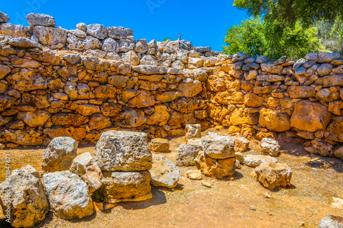 Ruins of Talayot Capocorb Vell at Mallorca, Spain photo