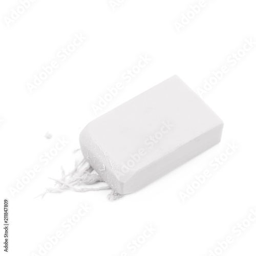 Rubber eraser isolated