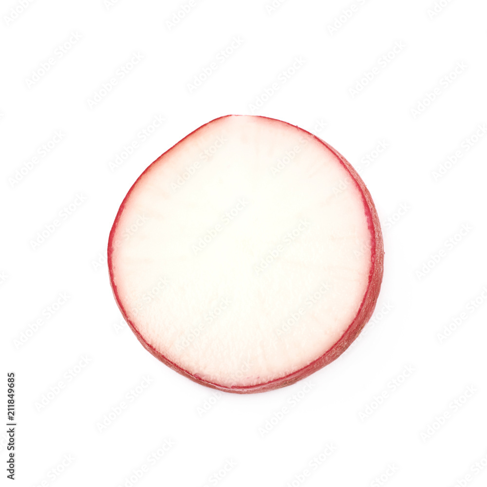 Slice of radish isolated Slice of radish isolated