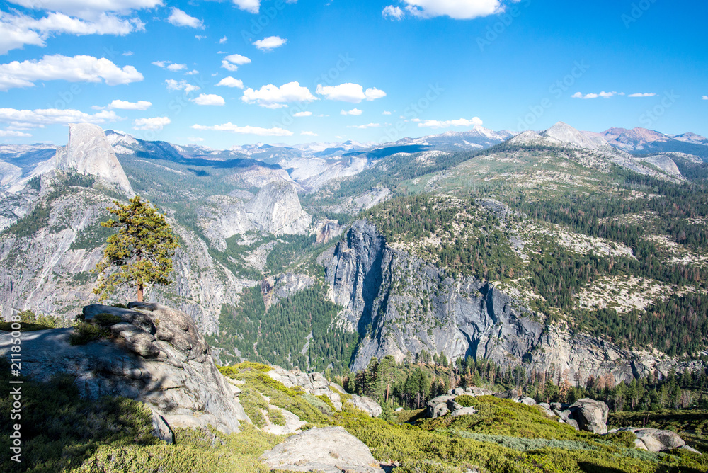 Glacier Point El Capitan Half Dome Yosemite National Park Sierra Nevada California