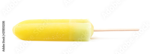 Frozen juice popsicle isolated