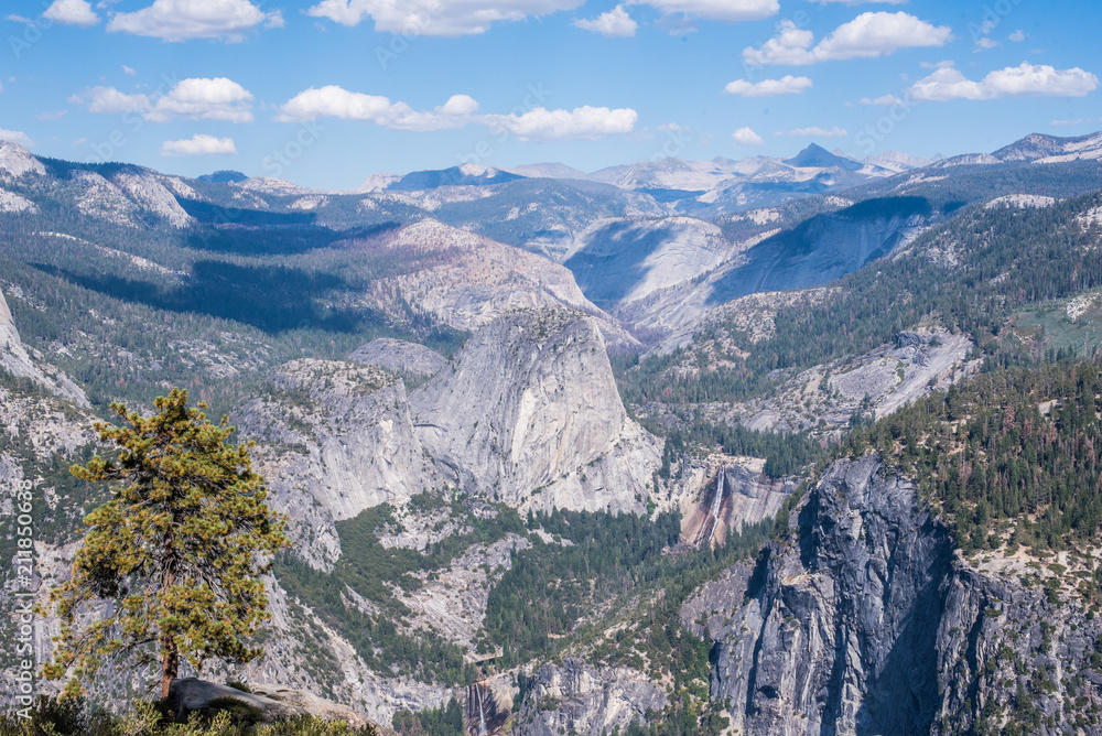 Glacier Point El Capitan Half Dome Yosemite National Park Sierra Nevada California