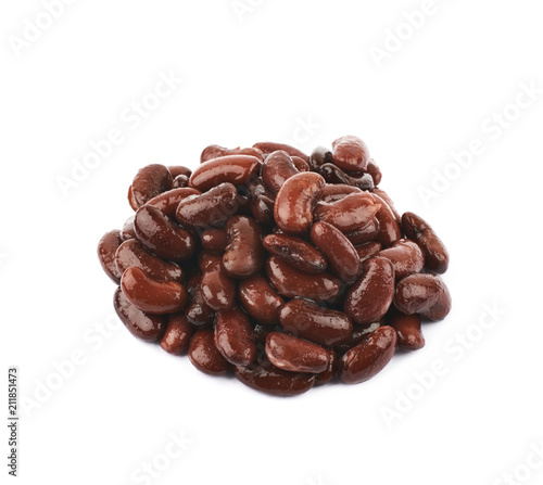 Pile of kidney beans isolated