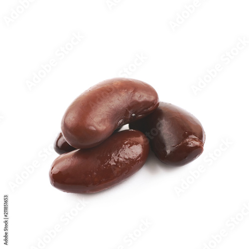 Pile of kidney beans isolated