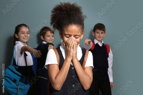 Children bullying African-A...