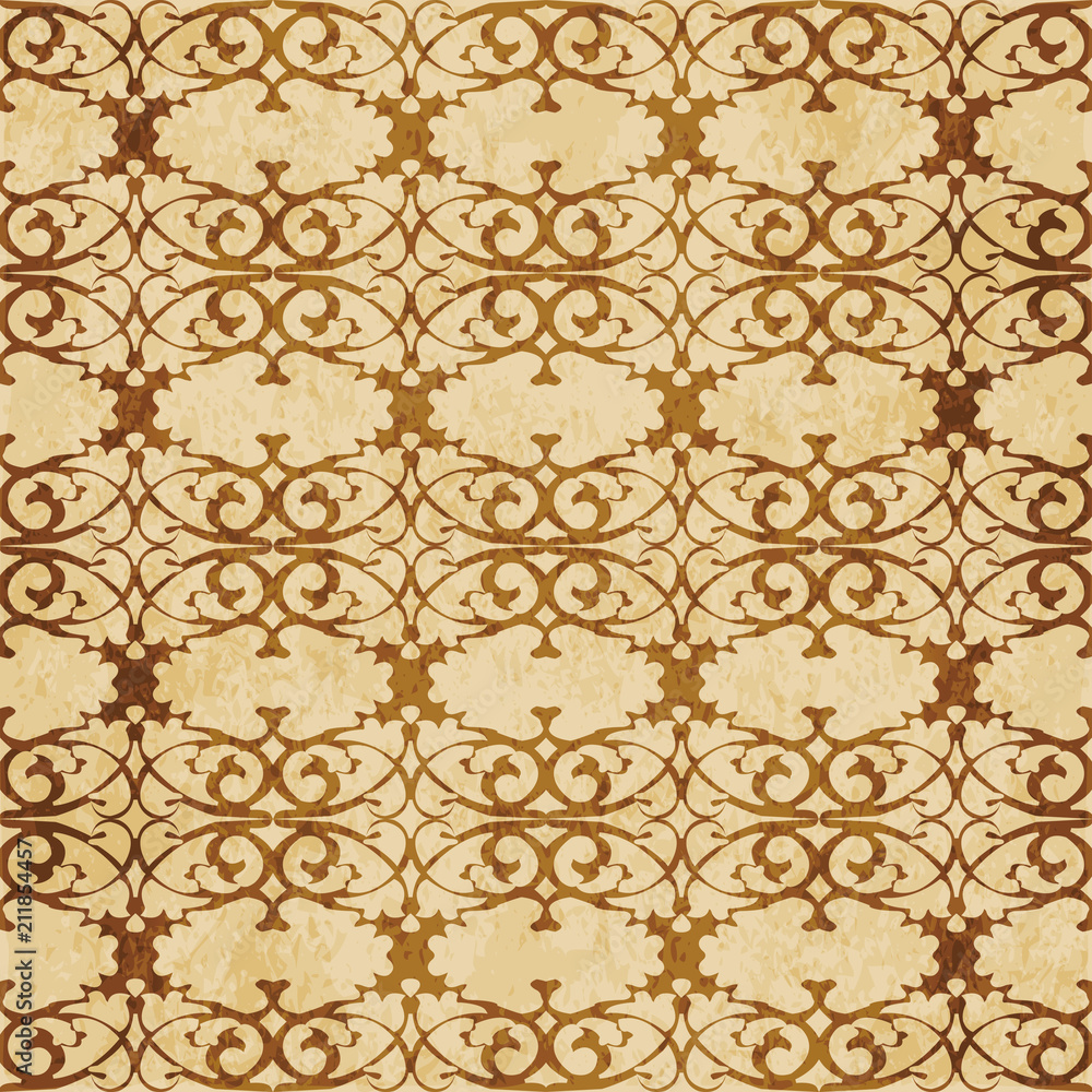Retro brown cork texture grunge seamless background spiral curve cross luxury frame crest Retro brown cork texture grunge seamless background spiral curve cross luxury frame crest