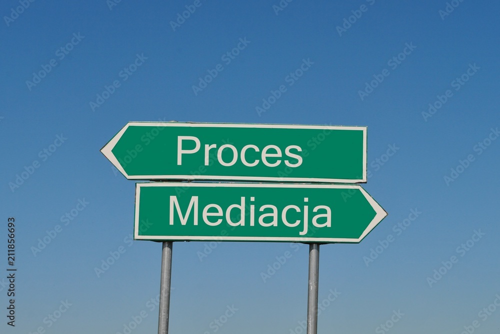 Proces czy mediacja - obrazy, fototapety, plakaty 