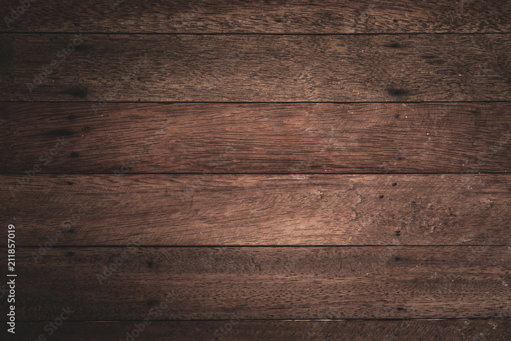 Naklejka premium Vintage style of wood board close up.