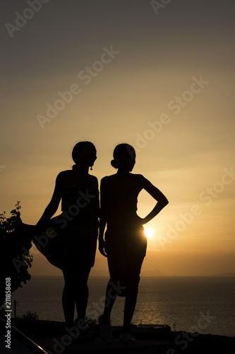 Santorini Silhouette