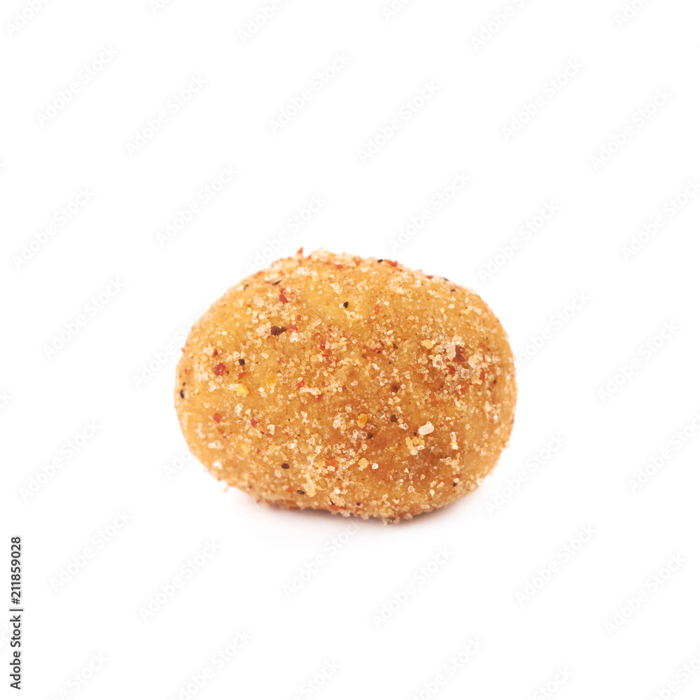 Breadcrumb coated nut isolated Breadcrumb coated nut isolated