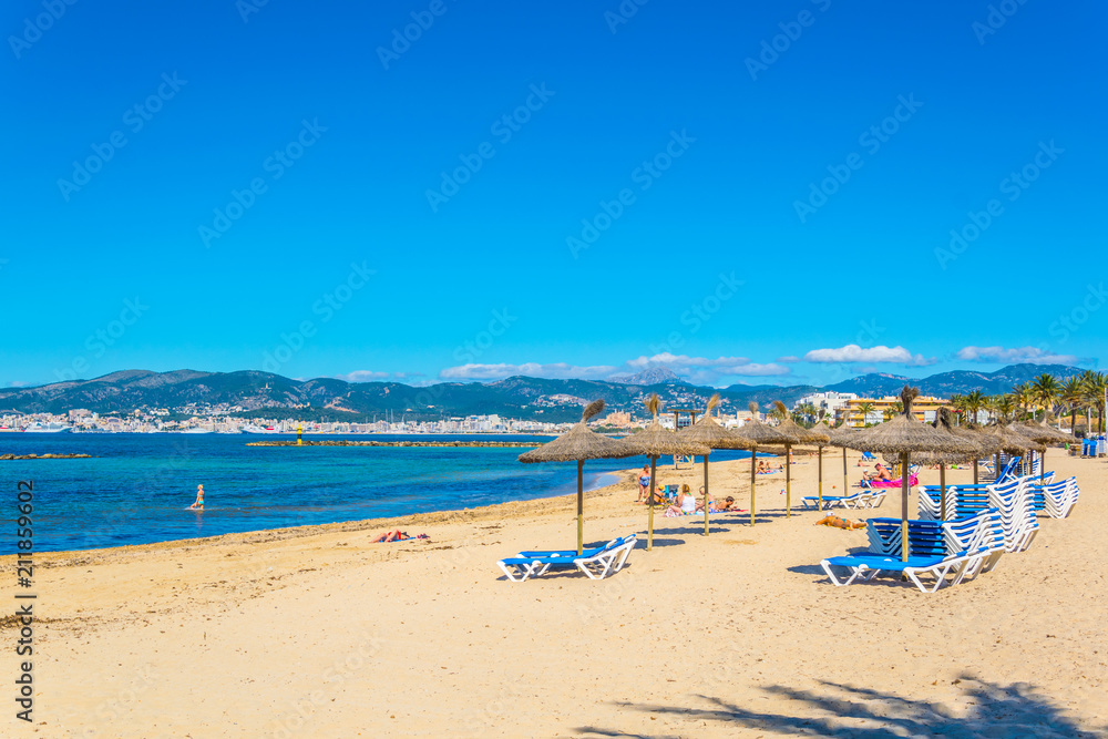Beach at El Coll d'en Rabassa, Mallorca, Spain Stock Photo | Adobe Stock