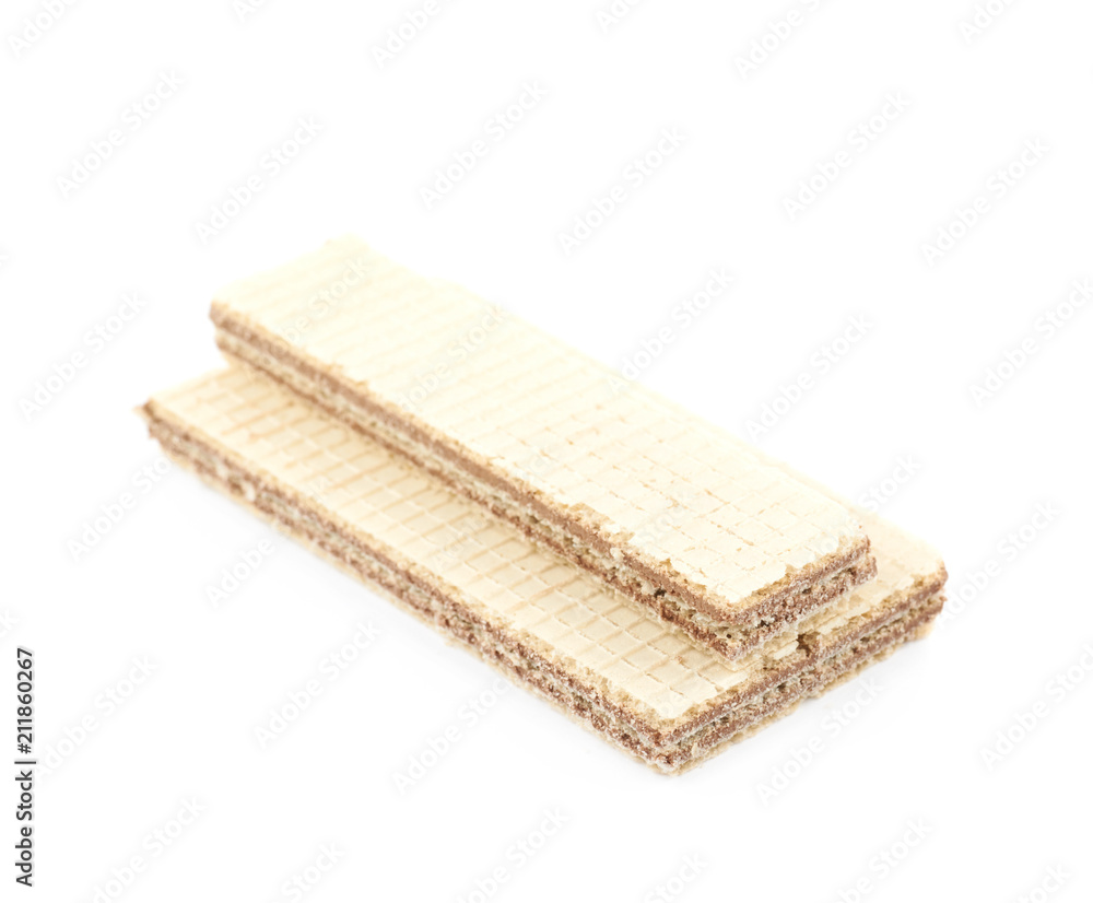 Chocolate wafer composition isolated Chocolate wafer composition isolated