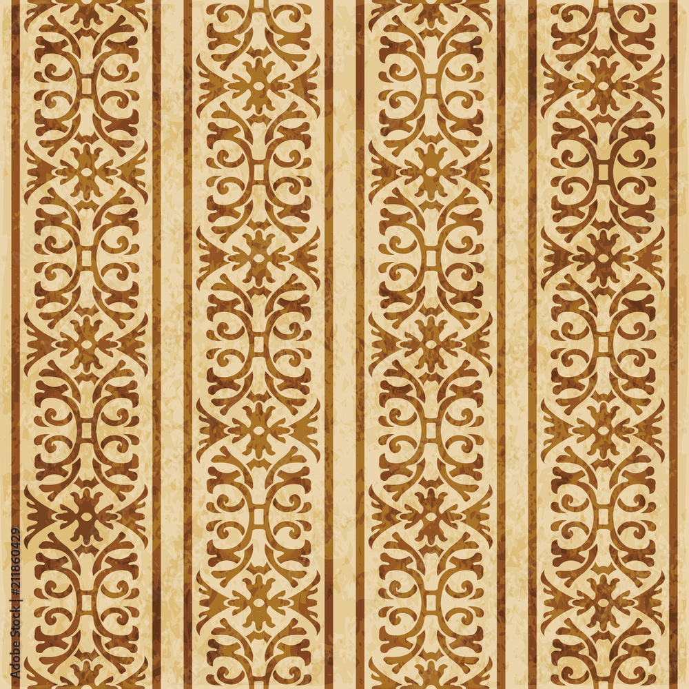 Retro brown cork texture grunge seamless background spiral curve cross garden frame flower chain Retro brown cork texture grunge seamless background spiral curve cross garden frame flower chain