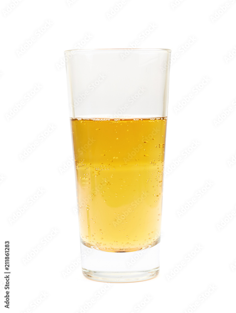 Tall glass of lager beer isolated Tall glass of lager beer isolated
