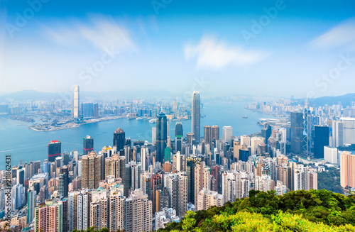 Photography Hongkong Taiping peak city scenic skyline
