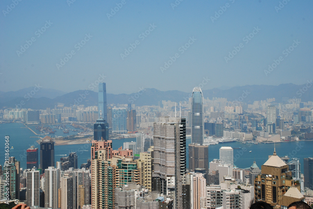 hong kong aerial view