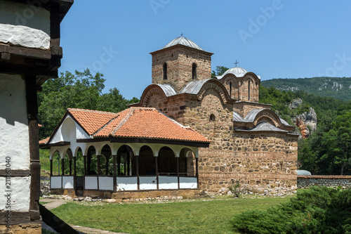 Panoramic view of medieval Poganovo Monastery of St. John the Theologian, Serbia photo