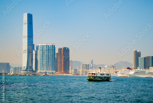 Star ferry and harbor