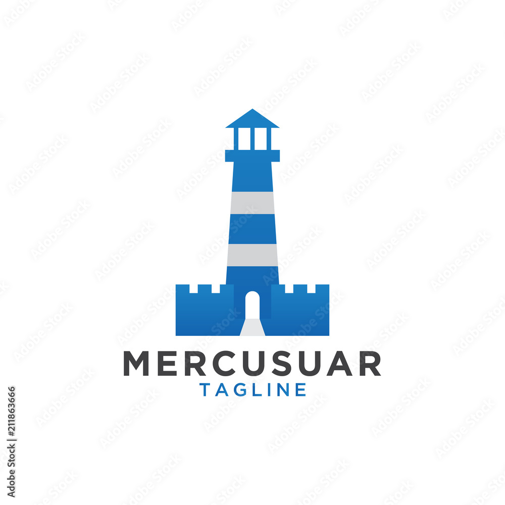 Mercusuar logo design template Mercusuar logo design template
