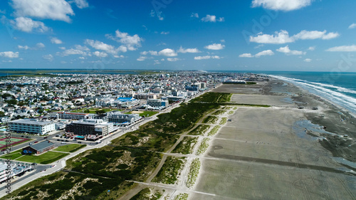 Wildwood New Jersey Shore Aerial of Shoreline