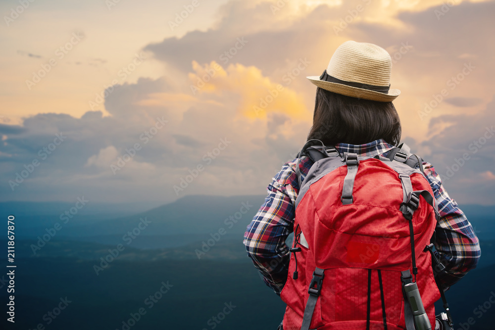Happy Asian woman relaxing on holiday travel concept,selective and soft focus,tone of hipster style Happy Asian woman relaxing on holiday travel concept,selective and soft focus,tone of hipster style
