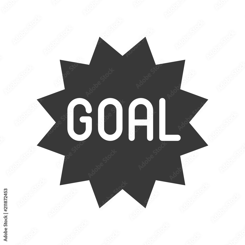 Badge and goal alphabet Solid soccer related icon Badge and goal alphabet Solid soccer related icon