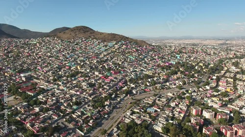 Aerial view of Mexico City, overpopulation - Largest crowded city, Mexico photo