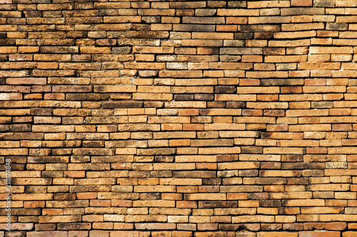 Abstract old ancient brick wall pattern background, vintage style background, construction concept