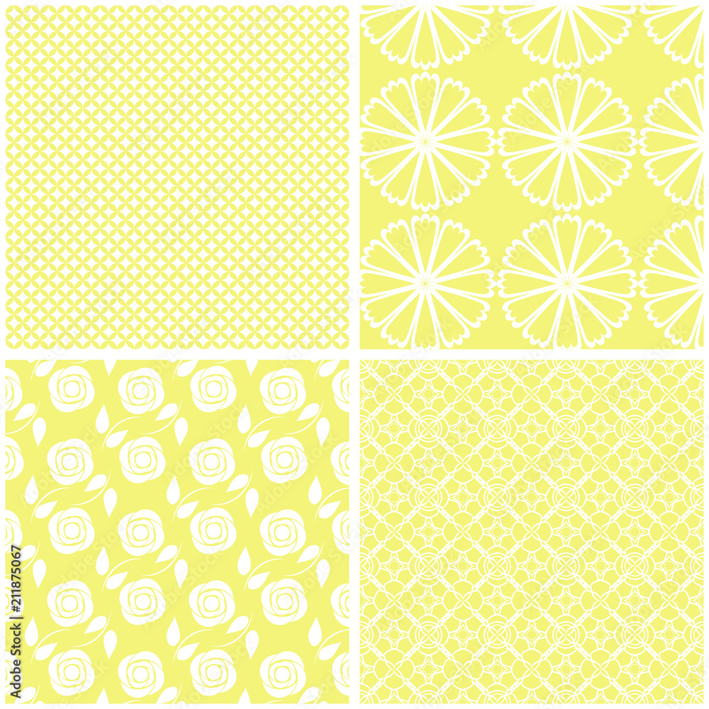 Different baby seamless patterns.