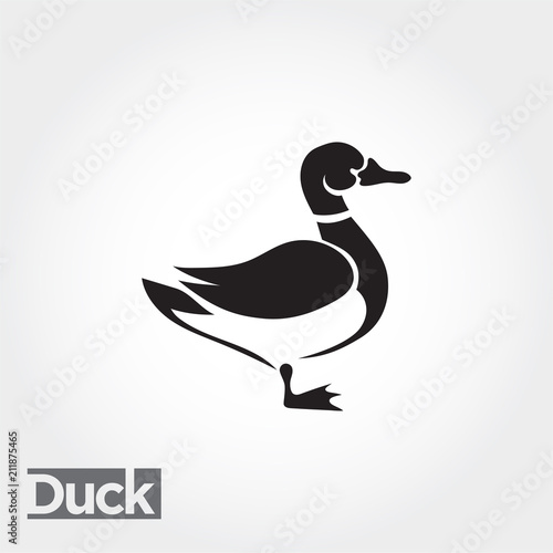 duck, goose, swan art logo