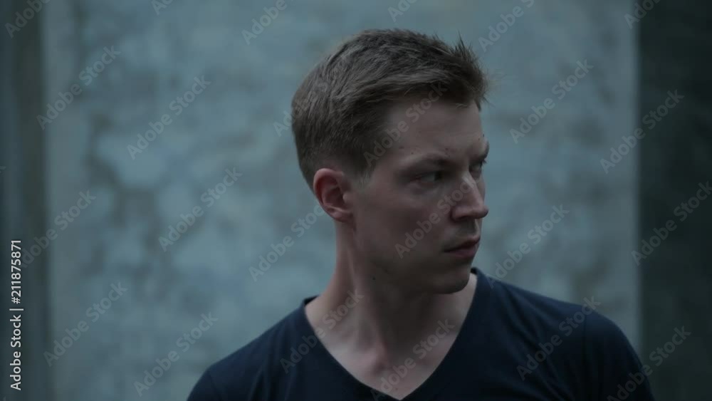 Young handsome Scandinavian man thinking Young handsome Scandinavian man thinking