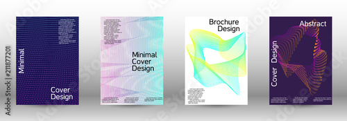 A set of modern abstract covers.