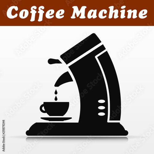 coffee machine vector icon design