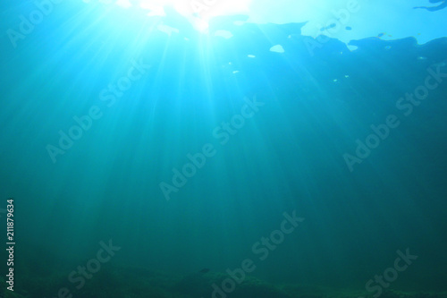 Underwater ocean background 