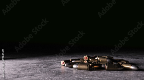 9mm Luger Ammo Bullet Cartridge Pile 2