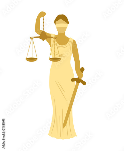Themis icon isolated on white