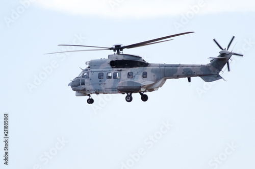 Super puma is a long-range passenger transport all-weather helicopter operation helicopter