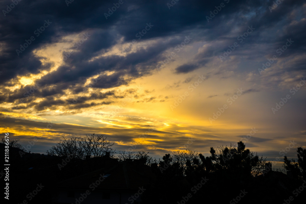 Colorful sunset