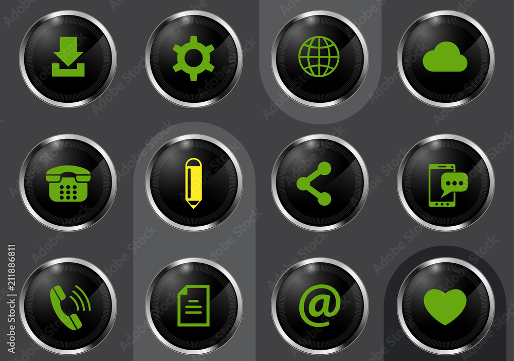 social media icon set