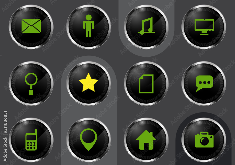 social media icon set