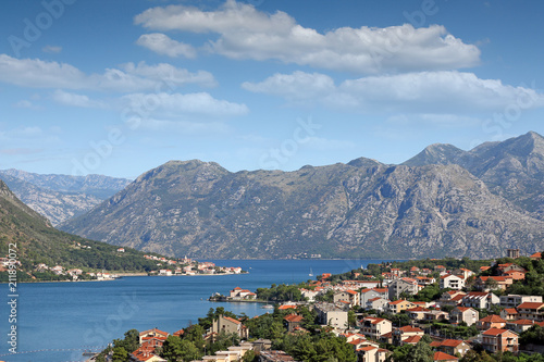 Fototapeta Naklejka Na Ścianę i Meble -  Kotor bay landscape Montenegro summer season