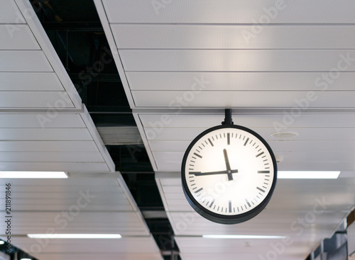 Clock in subway