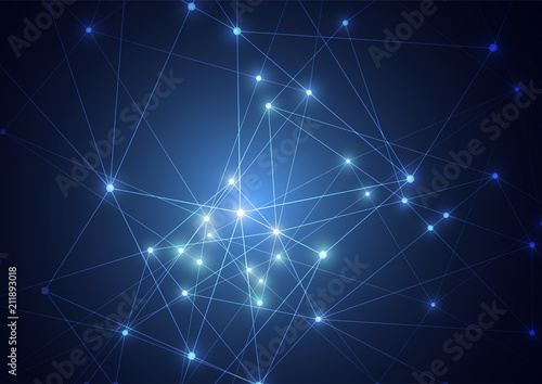 Internet connection, abstract sense of science and technology graphic design.