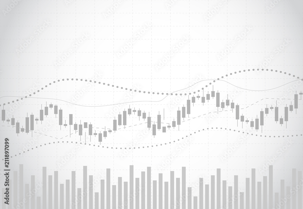 Business candle stick graph chart of stock market investment trading on dark background design. Bullish point, Trend of graph. Vector illustration Business candle stick graph chart of stock market investment trading on dark background design. Bullish point, Trend of graph. Vector illustration