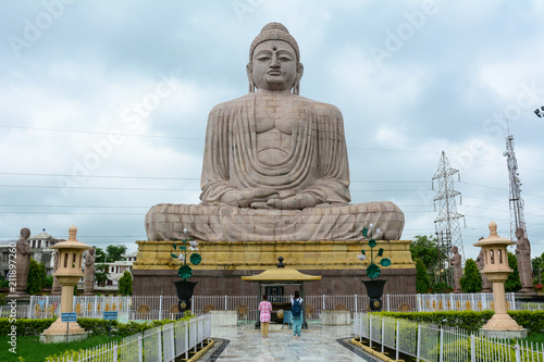 Giant Buddha Statue in Gaya, India photo