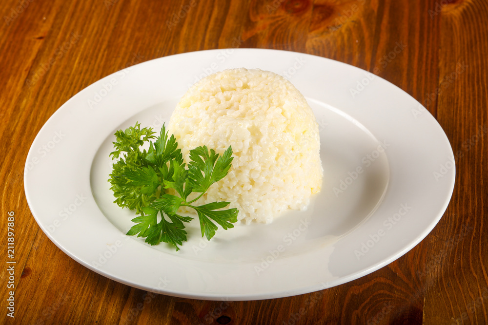 Steamed rice Steamed rice