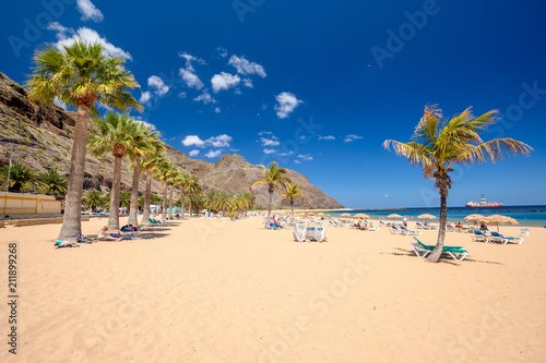 Teresitas beach near San Andres,Tenerife,Spain photo