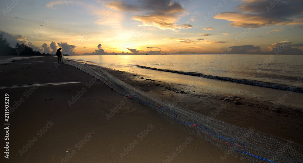 Fototapeta premium Thai Fishermen 