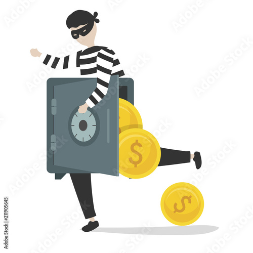 Illustration of a thief character